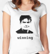 Charlie Sheen "Winning" Women's Fitted Scoop T-Shirt