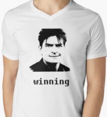 Charlie Sheen "Winning" Men's V-Neck T-Shirt