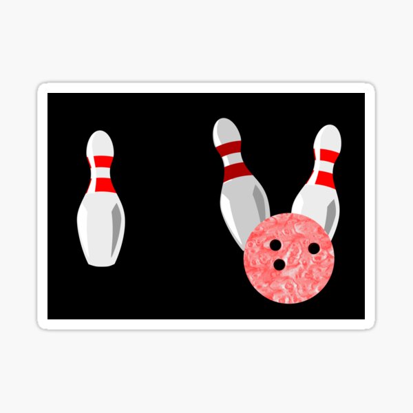 Tenpin bowling Gutter Ball Sticker for Sale by piedaydesigns