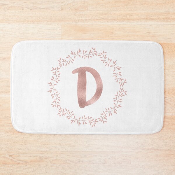 Item preview, Rose Gold Monogram D - Pink Letter D designed and sold by MysticMagpie.