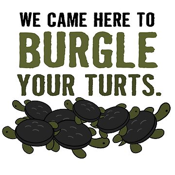Artwork thumbnail, "Burgle Your Turts" - Over the Garden Wall turtles by cqdesign