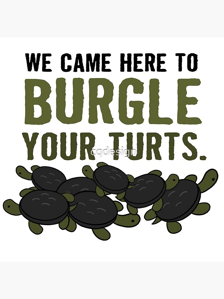 Thumbnail 5 of 5, Coasters (Set of 4), "Burgle Your Turts" - Over the Garden Wall turtles designed and sold by cqdesign.
