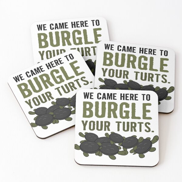 Item preview, "Burgle Your Turts" - Schildkröten über der Gartenmauer designed and sold by cqdesign.