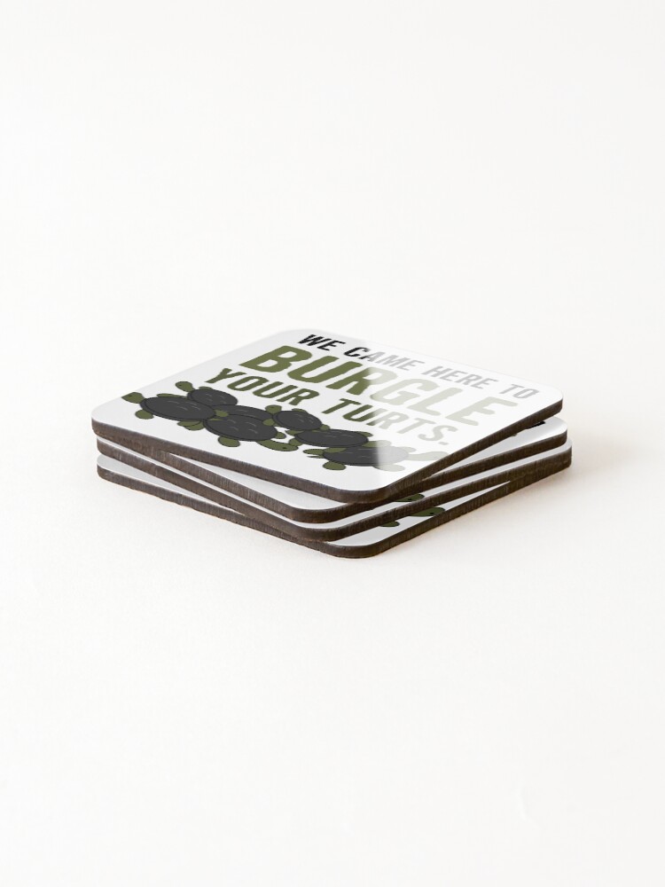 Thumbnail 4 of 5, Coasters (Set of 4), "Burgle Your Turts" - Over the Garden Wall turtles designed and sold by cqdesign.