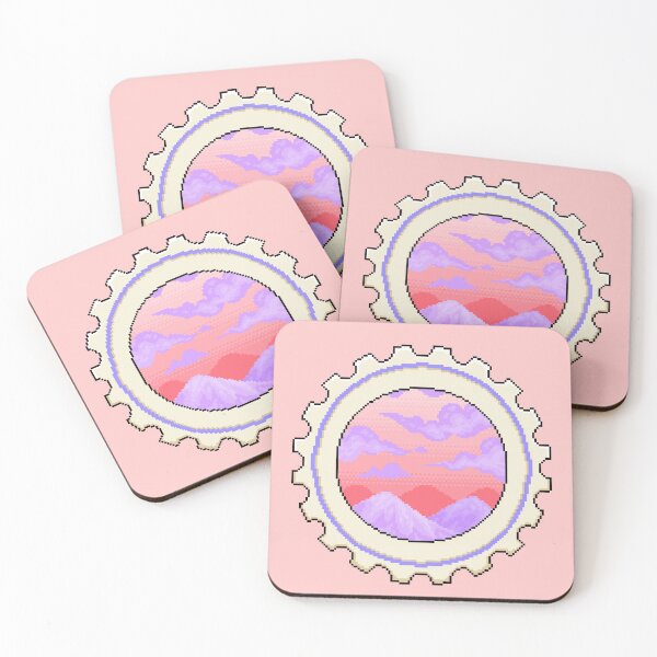 Item preview, Pixel Mountain View Stamp designed and sold by MetallicWings15.