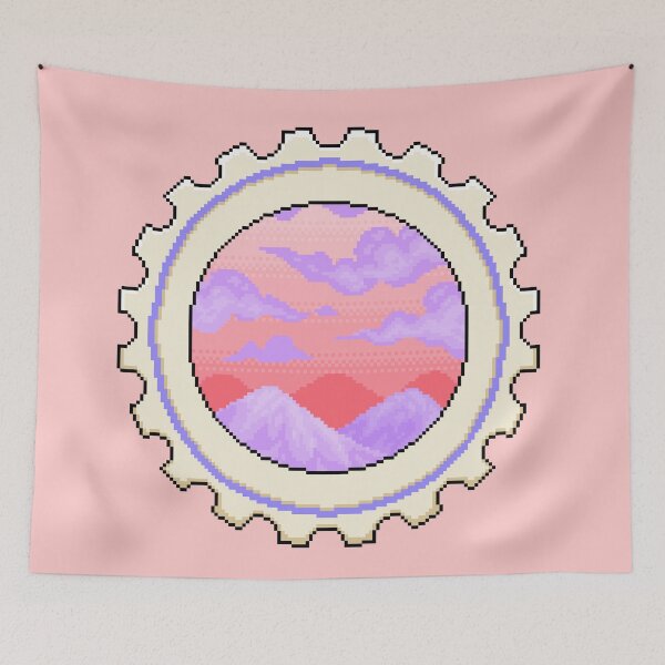 Item preview, Pixel Mountain View Stamp designed and sold by MetallicWings15.