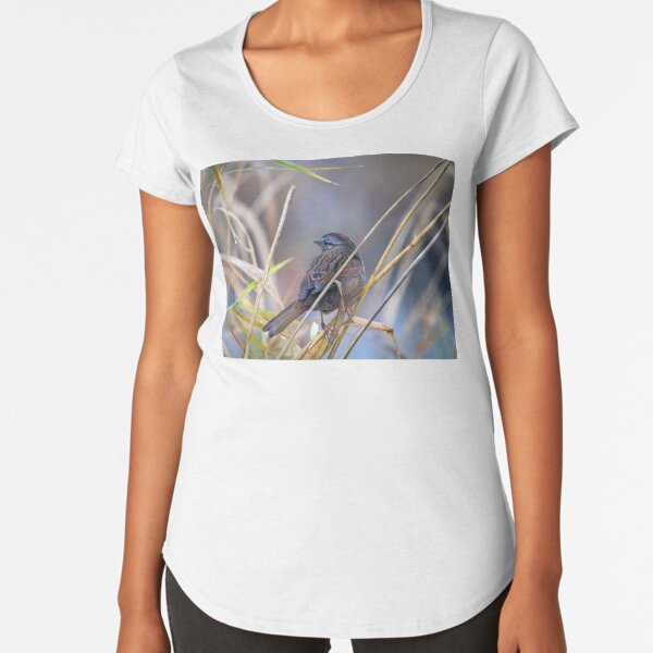 Winter Sparrow Premium Scoop T-Shirt