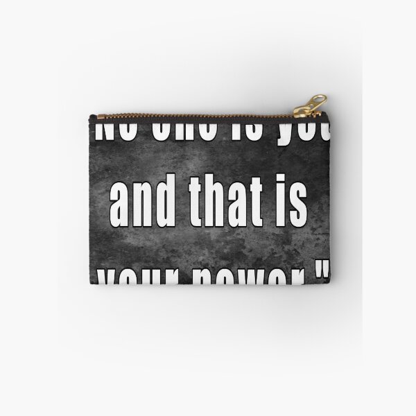 Item preview, "No one is you and that is your power." designed and sold by MindfulStoic.