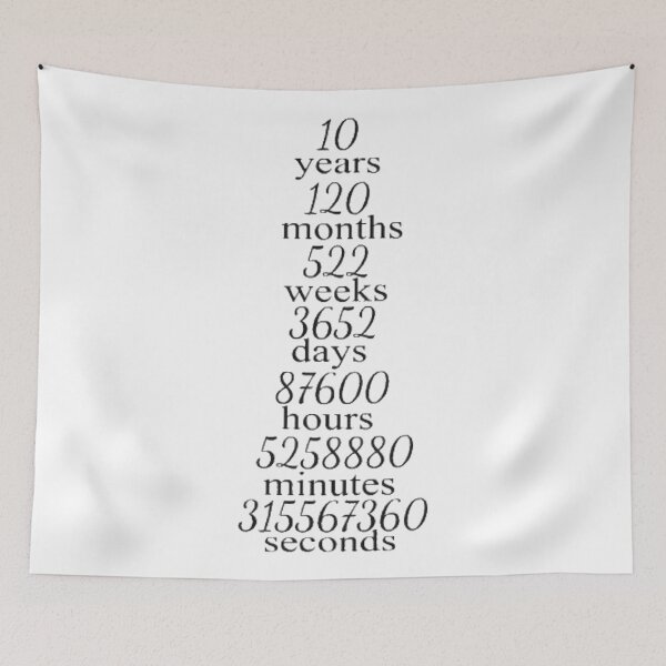 Item preview, 10 Years Of Recovery  designed and sold by SoberTeeCo.