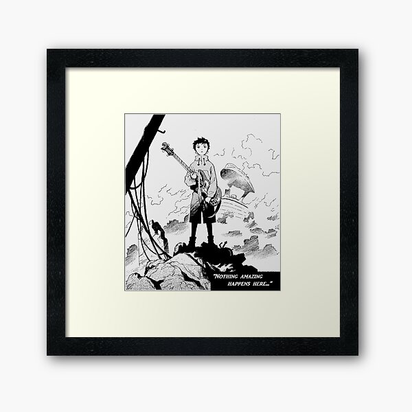 Nothing Amazing Happens Here... Framed Art Print