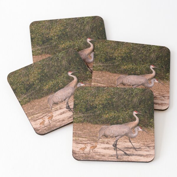 Item preview, Sandhill cranes with chicks designed and sold by Zina Stromberg.