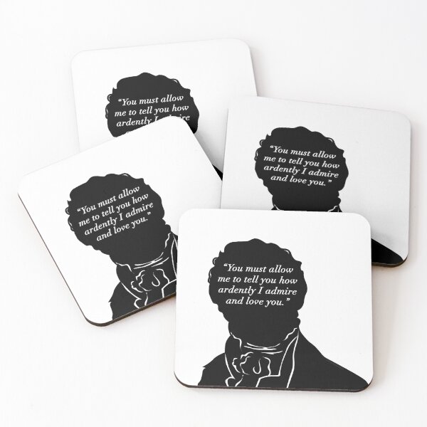 Item preview, Jane Austen Pride and Prejudice Mr Darcy Proposal Quote designed and sold by diggsstudio.
