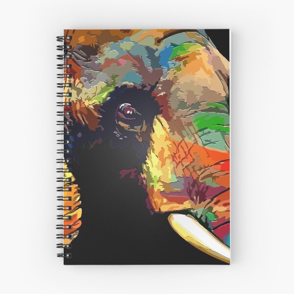 Item preview, colourful elephant art designed and sold by Animalhead.
