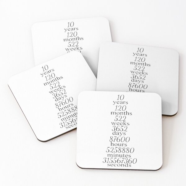 Item preview, 10 Years Of Recovery  designed and sold by SoberTeeCo.