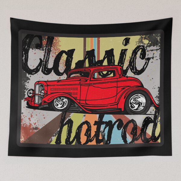 Artikelvorschau, Klassisches HotRod entworfen und verkauft von HogarthArts.
