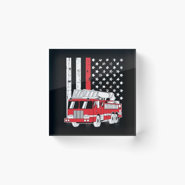 Item preview, Thin Red Line Firetruck designed and sold by teesaurus.