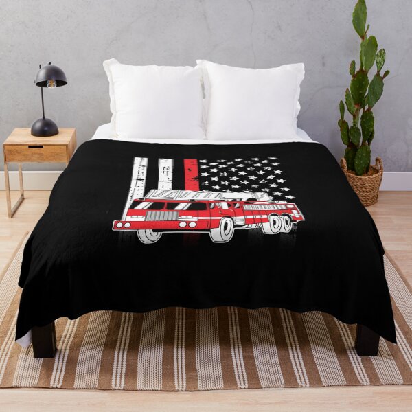 Item preview, Thin Red Line Firetruck designed and sold by teesaurus.