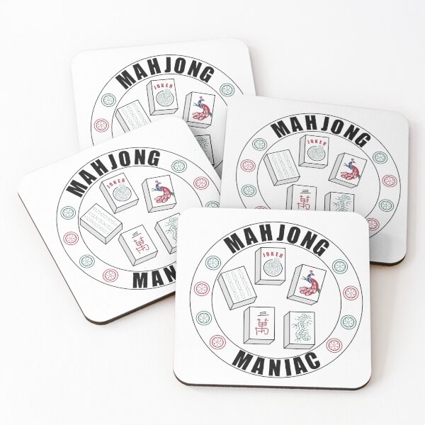 Item preview, Mahjong Maniac Design on White Background designed and sold by Gsallicat.