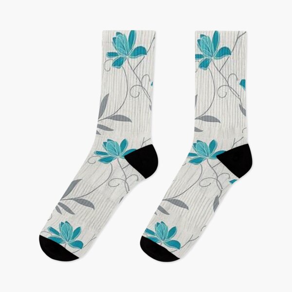 Item preview, Teal And Gray Floral Pattern print on home decor, accessories, apparel, stickers, gifts. PRICES VARY.  Click here   https://lduke47.redbubble.com  designed and sold by lduke47.