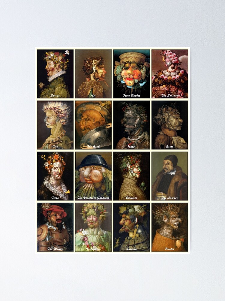 Giuseppe Arcimboldo Poster for Sale by Montage-Madness