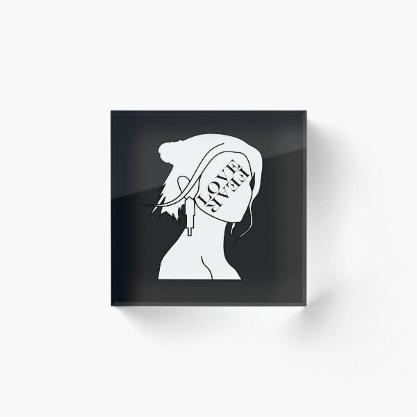 MARINA LOVE + FEAR Acrylic Block