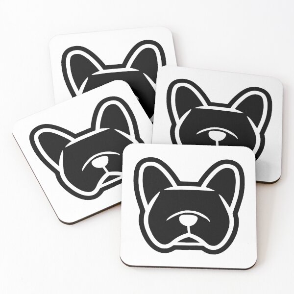 Item preview, Black French Bulldog - Frenchie in black and white - Frenchie Bulldog gifts designed and sold by smooshfaceutd.