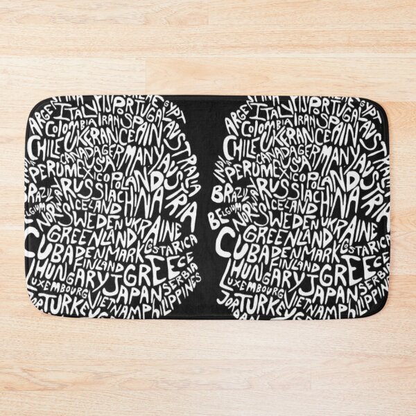 Item preview, World, Countries, Typography  designed and sold by Flower Magic .