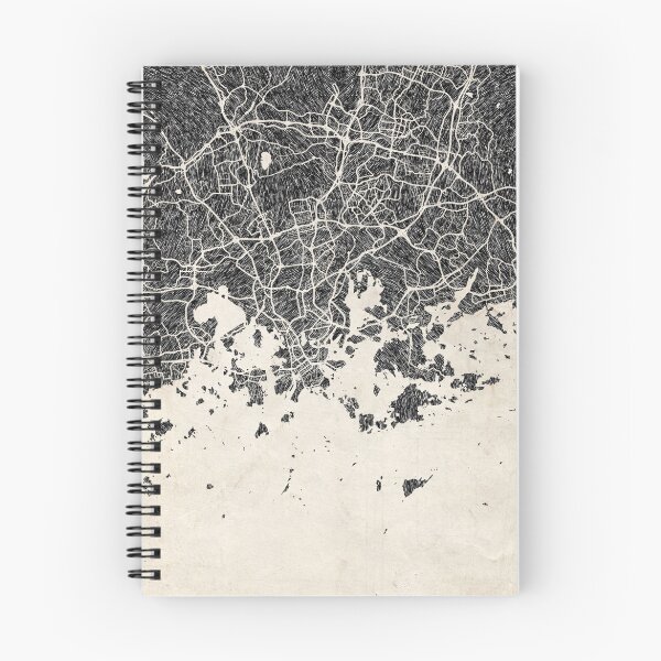 Item preview, Helsinki map designed and sold by InkMaps.