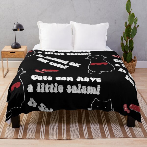 Item preview, Is Salami OK for Cats? Cats Can have a little Salami Meme designed and sold by The-Goods.