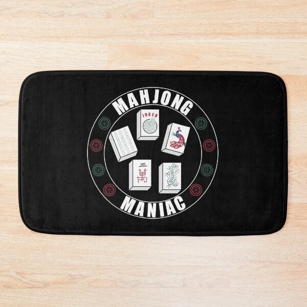 Item preview, Mahjong Maniac on Black Background designed and sold by Gsallicat.