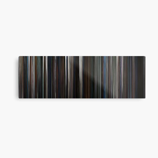Moviebarcode: The Dark Knight (2008) Metal Print