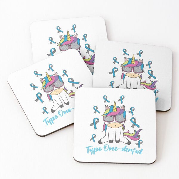 Item preview, Type 1 Diabetes T1D Type One-Derful Awareness Unicorn  designed and sold by JessieJune.