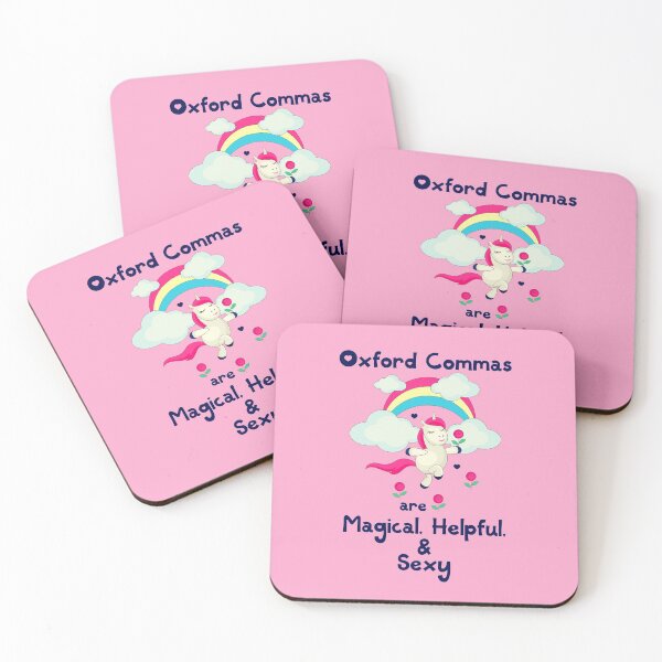 Item preview, Oxford commas are magical, helpful, and sexy unicorn designed and sold by GrammarDance.