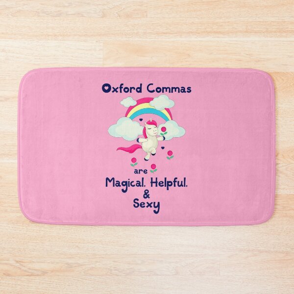 Item preview, Oxford commas are magical, helpful, and sexy unicorn designed and sold by GrammarDance.