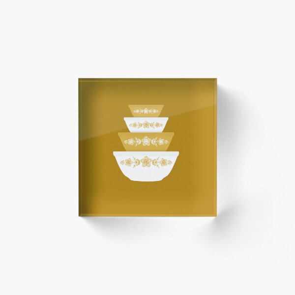 Item preview, Pyrex Golden Butterfly Bowls designed and sold by Kalepanic.