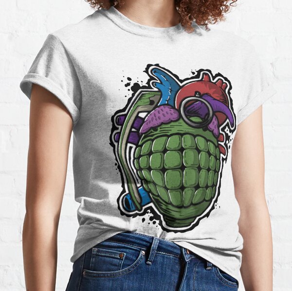 Heart Hand Grenade T-Shirts for Sale