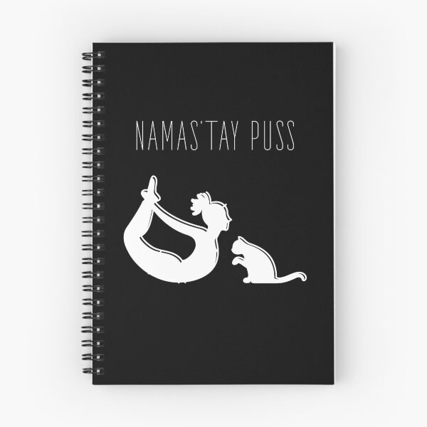 Item preview, Namas’tay puss typography text art quote by Word Fandom - wordfandom designed and sold by Kerry Pritchard.