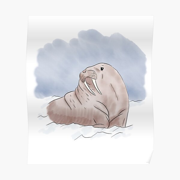 Ice Tusk Posters Redbubble - walrus cloak roblox