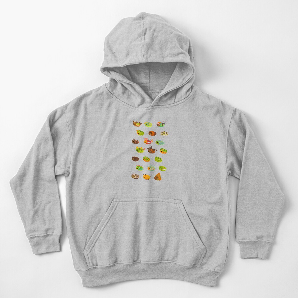 Caterpillar - dark Kids Pullover Hoodie