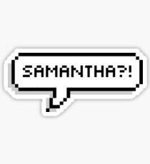 samantha? - frozen 2 Glossy Sticker