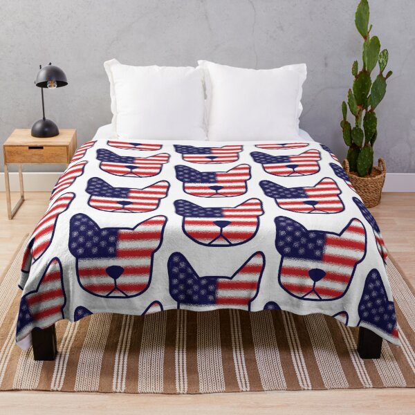 Item preview, American flag Boston Terrier - patriotic dog - USA Boston Terrier dog - Red, White, Blue Bostons, American Gentleman designed and sold by smooshfaceutd.