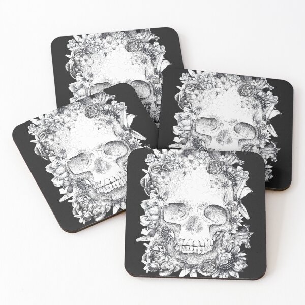 Item preview, Floral Skull designed and sold by Flower Magic .