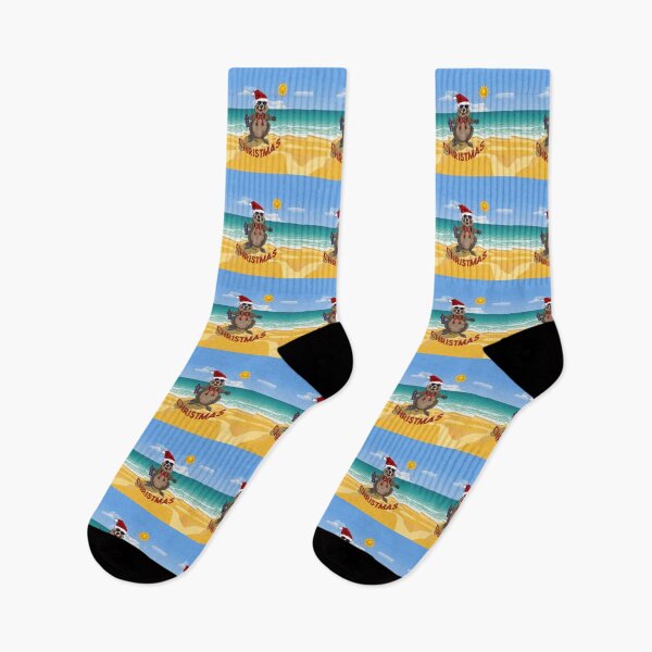 Item preview, Australian Christmas!  Quokka in a Santa Hat on the Beach by Amanda M Lucas designed and sold by Amanda Lucas.