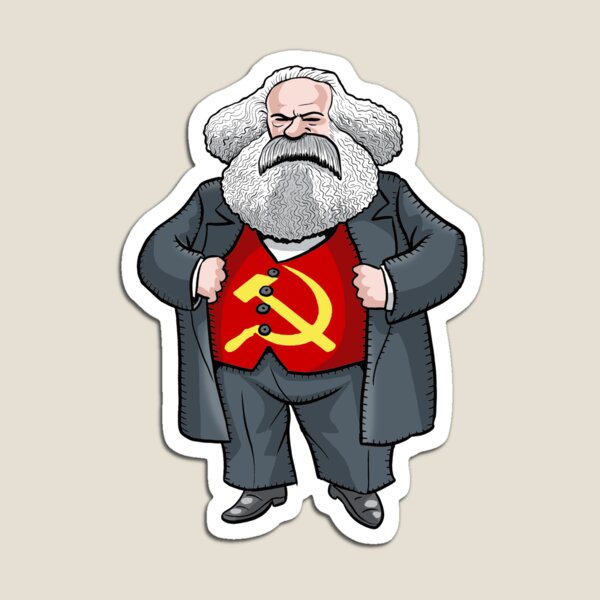 Vista previa del artículo con la obra «Carlos Marx», diseñado y vendido por MacKaycartoons.