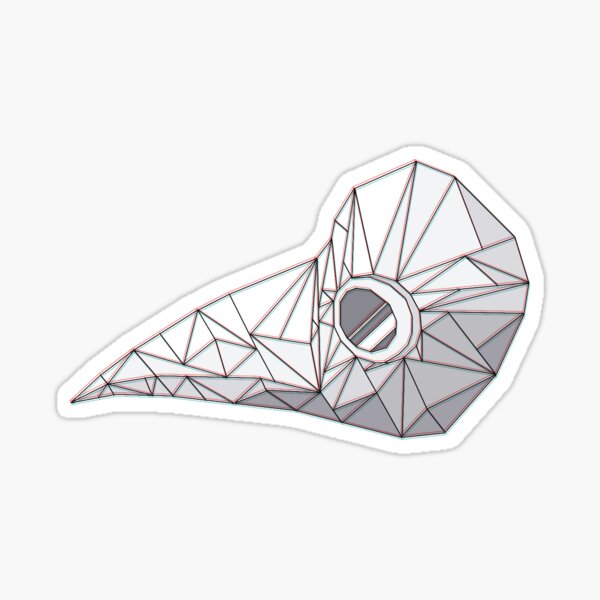 Modern Plague Doctor Mask Sticker