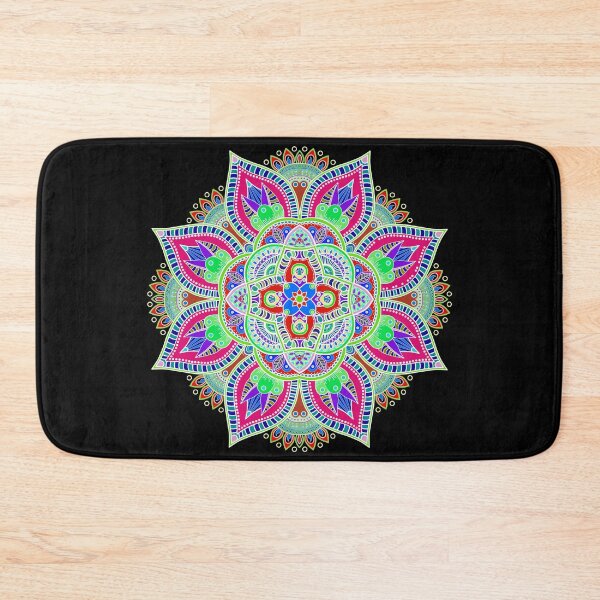Item preview, Mandala 2 - Geometric Pattern with White Outline - on Black by Amanda M Lucas designed and sold by Amanda Lucas.