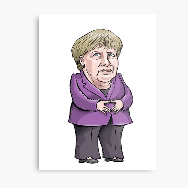 Angela Merkel Metal Print