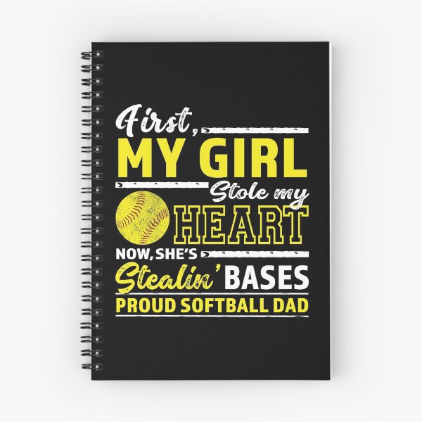 Item preview, Mens First My Girl Stole Heart Now Stealin' Bases Softball Dad graphic designed and sold by nikkidawn74.