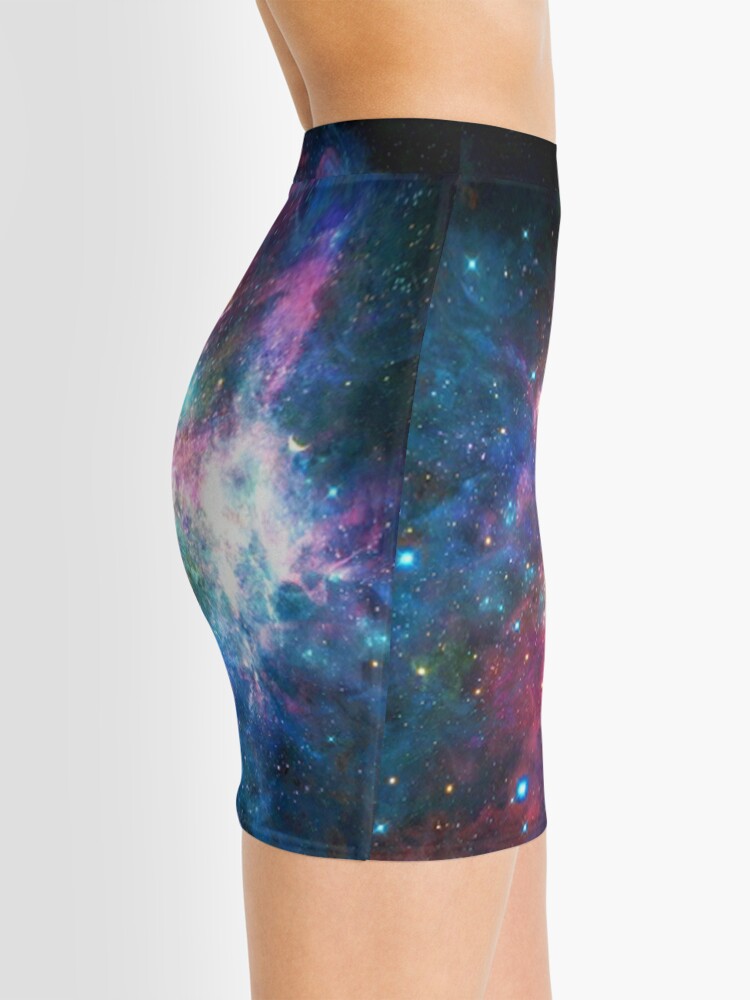 Discover Nebula Galaxy Print Mini Skirt