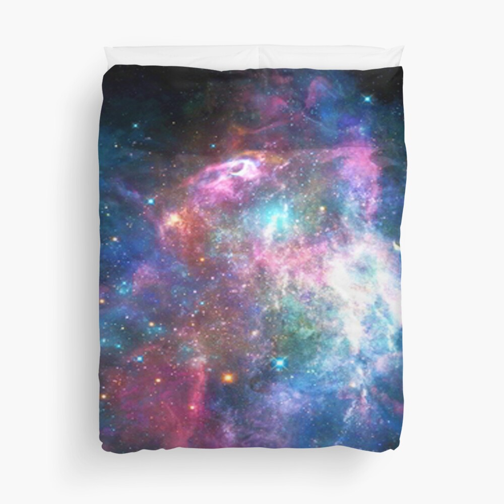 Nebula Galaxy Print Duvet Cover